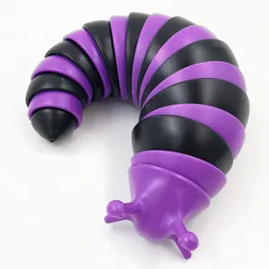 New Design Plastic Slug decompression caterpillar Slug creative simulation puzzle decompression vent snail toy