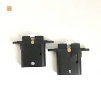 Roulette de porte coulissante noire pour armoire, durable, à faible friction, accessoire de quincaillerie pour meubles