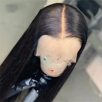 Rambut Vietnam Mentah 13x6 Hd Wig Rambut Asli Lace Front Wig Lace Frontal Bone Straight Wig Rambut Asli Tanpa Lem Full Lace Frontal Wig