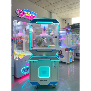 Commercial 40 monnayeur boxe grue Arcade jeu Machine simple griffe porte-clés pendentif autocollant QR Code 1 an de garantie - Product Image 3