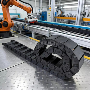 Chaîne porte-câbles <span class=keywords><strong>hydraulique</strong></span> flexible de type fermé 45x100, modèle E Chain, pour machines – Prix populaire - Product Image 5