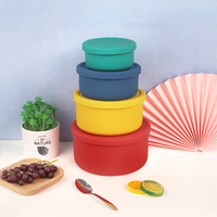 Kotak Makan Lipat Silikon Food-grade Tahan Panas, Kotak Bento Portabel, Promo Hot Sale