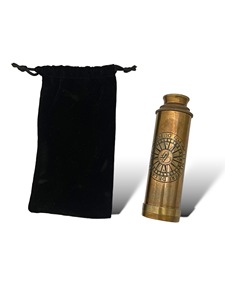 Telescopio Antiguo de Latón de 9 Pulgadas con Bolsa de Terciopelo, Telescopio Náutico, Decoración Marítima para el Hogar, Regalo Coleccionable Decorativo - Product Image 2