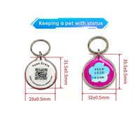 Porte-clés en époxy personnalisé, mini-étiquette RFID, carte de visite, paiement NFC 213/215, code QR programmable, URL