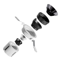Angle d'oscillation Flexible anti-éblouissement profond espace intérieur salon salle à manger chambre couloir intégré 9W projecteur LED