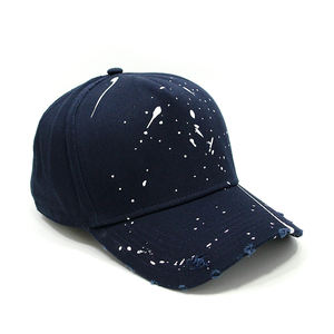 Hoch kalibrige Navy Baseball Caps mit trend igem White Splatter Design für große Maßstäbe - Product Image 6