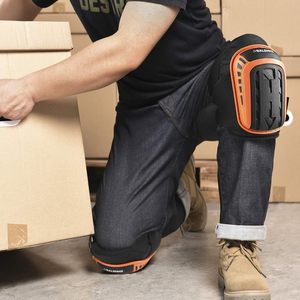 FOXA Knee Pads Thick <b>Foam</b> <b>Padding</b> Shock Absorption Work Protection Orange Unisex Adult - Product Image 2
