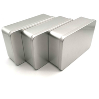 Disponibile 185x123x55mm scatola di latta regalo rettangolare rettangolare In metallo semplice