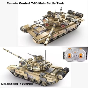 Cada C61003 War Remote Control T90 Tank Technical Model Compatible Army <strong>Bricks</strong> DIY Sets WW2 Military Toys Building <strong>Blocks</strong> - Product Image 6