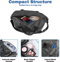 Sac de sport pour femme grande capacité, sac de voyage en nylon imperméable, sac de week-end, sac de voyage, sac de sport