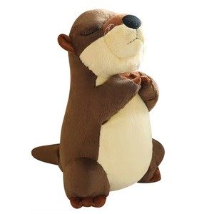 Nuevo Llavero de Peluche Súper Suave de Nutria de <span class=keywords><strong>Anime</strong></span> Kawaii, Muñeco de Peluche de Nutria Marina para Regalo y Decoración - Product Image 3