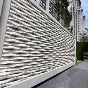 <span class=keywords><strong>Cloison</strong></span> décorative légère en PU à motif de briques creuses - Panneau mural décoratif géométrique double face, grille décorative - Product Image 3