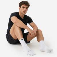 Chaussettes à cinq doigts unisexes pour la course à pied, en Coolmax tricoté, séchage rapide, absorbant la transpiration, printemps automne, fitness, marathon, sport