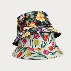 Sombrero de Pescador Plegable con Estampado Floral 2022, Reversible, de Algodón, para Playa, Unisex, para Adultos, Venta al Por Mayor - Product Image 1