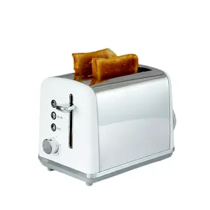 Тостер из нержавеющей стали, бытовая техника, 2 ломтика, автоматический выдвижной тостер для хлеба, для сэндвичей