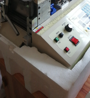 Machine de perforation et de découpe automatique pour tubes en papier PVC, cuir, sangles et rubans, avec alimentation pneumatique