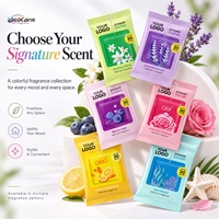 Désodorisant de voiture OEM en gel, sachet parfumé, carte parfumée de poche, élimination des odeurs pendant 30 jours, aromathérapie pour rétroviseur de véhicule