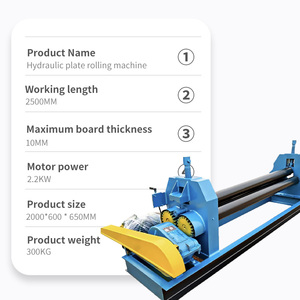 Three Roll Fully Automatic Stainless Steel Aluminum Rollers Bender High Quality Hydraulic <b>Sheet</b> Rolling Machine 20mm Plate Plate - Product Image 5