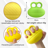 Aiwecare Ballon de rééducation respirant en PU vert 10*6.5cm pour AVC, spasmes, hémiplégie, faiblesse du poignet, exercice des doigts