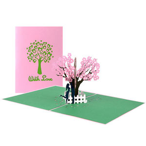Groothandel Custom Uniek Ik Hou Van Je 3d Pop-Up Wenskaarten Valentijnsdag Papieren Kaart Voor Het Uiten Van Liefde - Product Image 1
