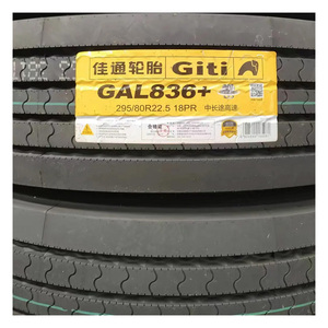 Giti Marque 295/80R22.5 315/80R22.5 11R22.5 Radial TBR Roue Heavy Duty Semi Truck Tire Long Haul Remorque Pneu - Product Image 1