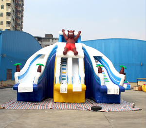 Toboggan aquatique gonflable robuste en PVC pour événements estivaux, avec <span class=keywords><strong>piscine</strong></span> à jets d'eau, pour <span class=keywords><strong>location</strong></span> en parc extérieur, pour enfants et adultes, design thématique - Product Image 5