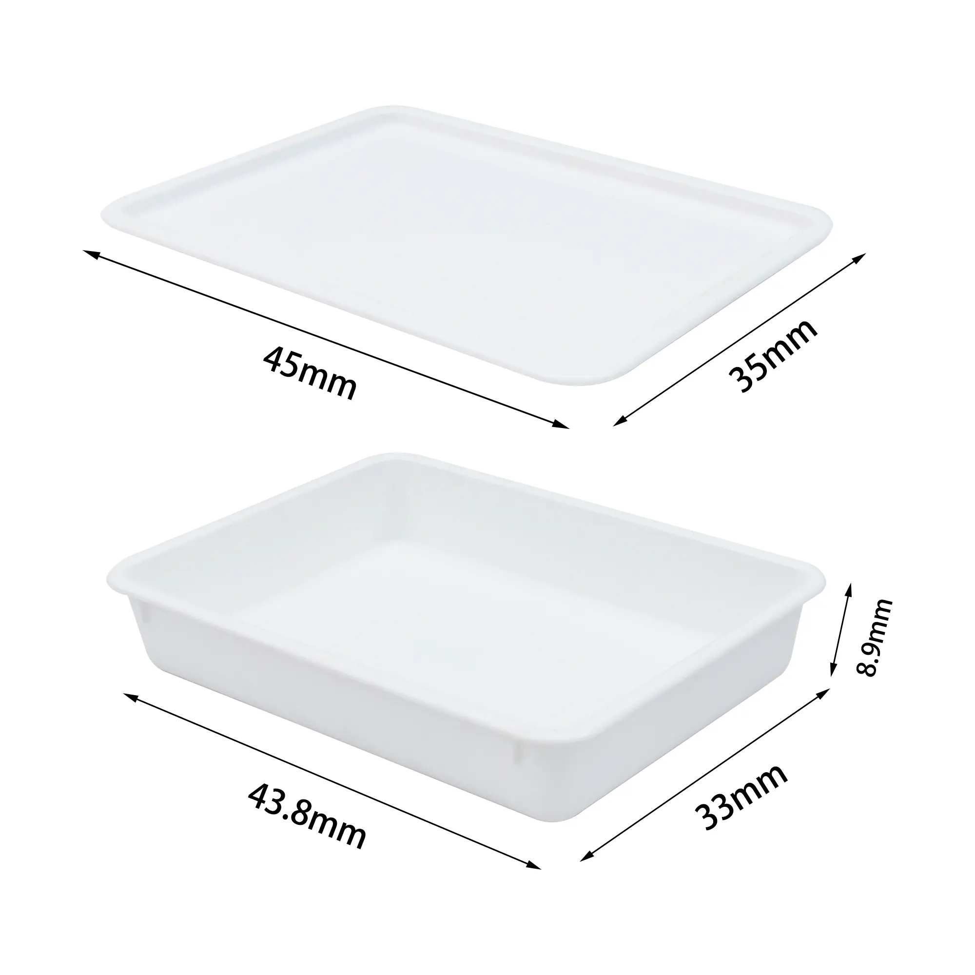 JOIN Bakery White Stackable Storage Pizza Trays Plastic Bread Case Transport Container Dough Proofing Box