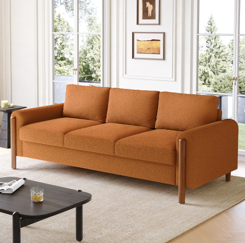 Orange + Peluche + 3 places + Polyester