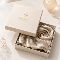 Boîte tiroir télescopique de luxe personnalisée avec logo, en carton rigide gris, rose émeraude, estampage à chaud, pour foulard en soie, recyclable, pour coffret cadeau ou soutien-gorge