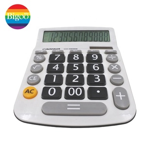 Trắng năng lượng mặt trời <span class=keywords><strong>12</strong></span> chữ số hiển thị máy tính với Big nút màu đen cho văn phòng và kinh doanh - Product Image 4