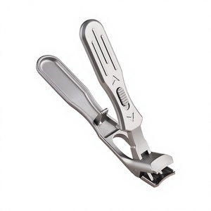 Coupe-ongles en acier inoxydable durable à grande ouverture, anti-éclaboussures, à lame incurvée, pour personnes obèses, ongles épais et durs, pour les doigts - Product Image 2
