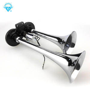 แตรลม12โวลต์24โวลต์รถรถบรรทุกโครเมี่ยมคู่ทรัมเป็ตคอมแพ็คแอร์แตร150DB เสียงดัง - Product Image 4