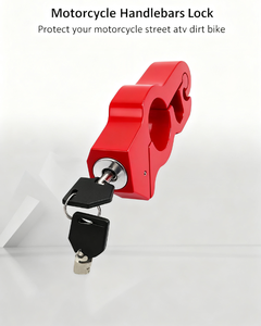 चीन कारखाने अनुकूलित एल्यूमीनियम मिश्र धातु मोटरसाइकिल मजबूत सुरक्षा एंटी-चोरी हैंडलबार लॉक - Product Image 3