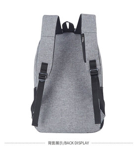 USB Charger <strong>Backpack</strong> Anti Theft Smart Laptop <strong>Backpack</strong> Bag <strong>Large</strong> Capacity Multifunction Soft Fashion <strong>Black</strong> Waterproof - Product Image 2