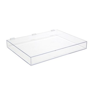 Tùy chỉnh kích thước rõ ràng Acrylic Hộp hiển thị với bản lề Nắp Acrylic xi lanh Rack hiển thị với bản lề nắp cho sự đóng góp - Product Image 3