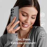 Funda de Lujo Anticaídas para Samsung Galaxy S26 Ultra Edge con Función Magnética, Exclusiva para S25 Fe
