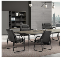 Chaise De Bureau Chaise De Réception En Cuir De 400lbs Avec Accoudoir Rembourré Collé Siège Large Chaise De Bureau De Base De Traîneau-Noir