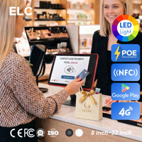 Tableta Android 11 de 10.1 Pulgadas con PoE y Luz LED RGB Lateral para Kioscos y Señalización Interactiva, SDK Incluido para Personalización de Marca
