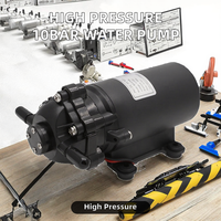 Pompa Booster Diafragma Tekanan Tinggi Self Priming HOP DP-35 12V DC 9.5L/mnt 35PSI untuk Sistem RO, RV, dan Penyemprotan Pertanian