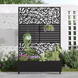 <span class=keywords><strong>Support</strong></span> <span class=keywords><strong>à</strong></span> fleurs décoratif d'extérieur, cloison d'extérieur, écran métallique, jardinière <span class=keywords><strong>à</strong></span> <span class=keywords><strong>roulettes</strong></span>, rainure de plantation <span class=keywords><strong>pour</strong></span> jardinage d'extérieur - Product Image 5