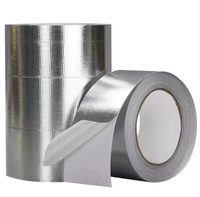Ruban isolant en tissu de fibre de verre enduit de feuille d'aluminium, résistant au feu