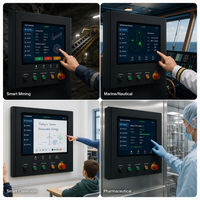 Panel PC Industrial Integrado con Android/Linux, Pantalla Táctil de 7-21.5 Pulgadas, RK3568, IP65, Resistente al Agua, Montaje Empotrado, Computadora Todo en Uno, 4GB en Stock