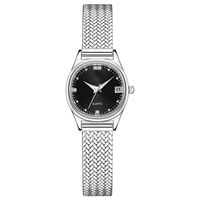 Reloj de Pulsera para Mujer, Diseño 2026 con Esfera Negra Sunburst, Fabricante OEM ODM, Personalización al por Mayor, Calendario, Estilo Ejecutivo