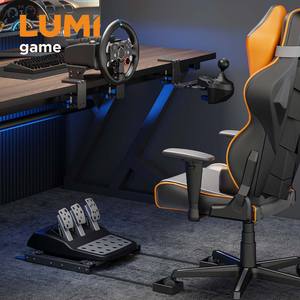 Kit de support de montage portable LRA04-BS01 pour simulateur de course, support de <span class=keywords><strong>volant</strong></span> réglable pour simulateur de course, compatible avec Logitech <span class=keywords><strong>Thrustmaster</strong></span> - Product Image 1