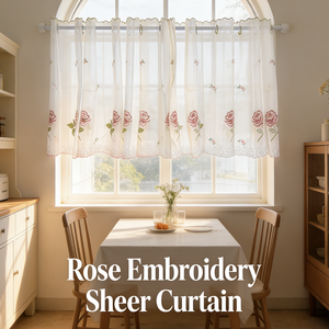 <span class=keywords><strong>Rideau</strong></span> de cuisine élégant en blanc, demi-panneau, séparation, <span class=keywords><strong>rideau</strong></span> court, tringle à <span class=keywords><strong>rideau</strong></span> suspendue, <span class=keywords><strong>rideau</strong></span> de placard respirant pour la famille, le café - Product Image 2