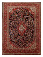 Roter Boho Blumen-Polyester-Teppich 6x9 Waschbar Rutschfest Faltbar Weich Niedrigflorig für Innenräume Wohnzimmer Schlafzimmer Esszimmer