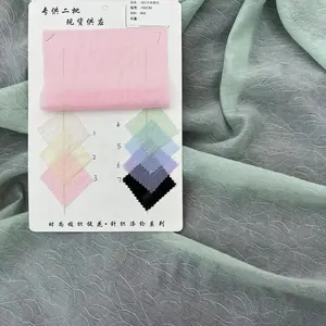 1301 100% Polyester 70gsm 150Cm Organza Dựa Ánh Sáng Trọng Thoáng Khí Polyester Nổi Jacquard Vải Cho Mùa Hè Mặc - Product Image 1