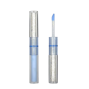 <span class=keywords><strong>Fard</strong></span> <span class=keywords><strong>à</strong></span> paupières liquide mat <span class=keywords><strong>à</strong></span> paillettes, double extrémité, personnalisé, bleu vert métallique, effet caméléon, imperméable, pigment humide - Product Image 1