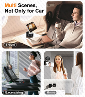 N52 Support de téléphone magnétique à ventouse réglable à 360 ° pour voiture/salle de sport/miroir Support de téléphone mains libres pour voiture