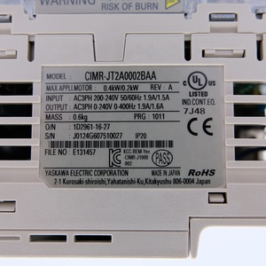 Variador de Frecuencia Yaskawa CIMR-JT2A0002BAA Original con Entrega Rápida a Todo el Mundo - Product Image 3